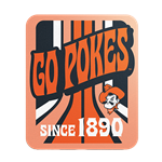 GO POKES 1890 GROOVY LINES POSTER STICKER