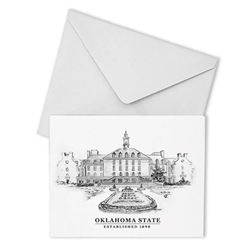 OKLAHOMA STATE CAMPUS 12PK NOTE CARDS