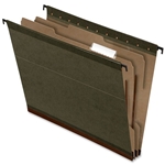Pendaflex SureHook 2-Div Green Hanging Folders