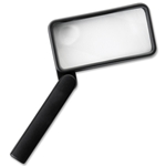 Sparco Rectangular Handheld Magnifier
