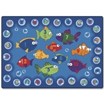 Carpets for Kids Fishing 4 Literacy Rectangle Rug