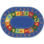 Carpets for Kids Bilingual Early Learning Oval Rug