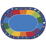 Carpets for Kids Fun With Phonics Oval Seating Rug