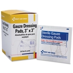 First Aid Only 3"x3" Gauze Pads Dispenser Box