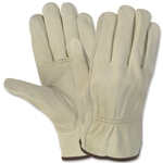MCR Safety Durable Cowhide Leather Work Gloves