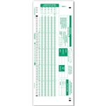 SCANTRON ANSWER SHEET - GREEN, 6 PACK