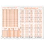 SCANTRON ANSWER SHEET - ORANGE, SINGLE