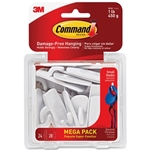 3M Command Damage-Free Small Hooks Mega Pack