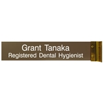Xstamper Gold Frame 2"x10" Corridor Sign