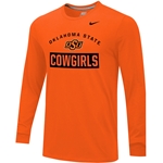 NIKE OK ST COWGIRLS LONG SLEEVE TEE