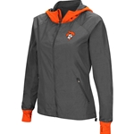 GREY WITH ORANGE BACKSIDE HOODED JACKET
