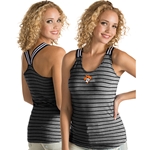 BLACK/WHT STRIPE RACER BACK TANK
