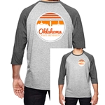 USCAPE RETRO CIRCLE 2 TONE BASEBALL TEE