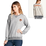 HEATHER GREY REVERSABLE SWEATSHIRT