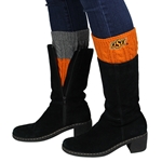 ORANGE AND GREY BOOT CUFF