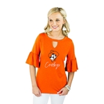 GAMEDAY COUTURE RUFFLE AND READY TOP