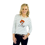 GAMEDAY COUTURE STAY A WHILE STRIPED TOP