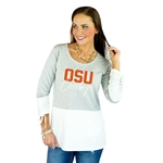 GAMEDAY COUTURE CALLING ALL THE SHOTS COLORBLOCK TOP