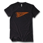 BLACK COWBOY PENNANT TEE
