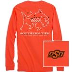 SOUTHERN TIDE OSU SKIPJACK PLAY LONG SLEEVE TEE