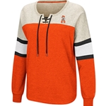 BECOME GREAT LACE UP PULLOVER