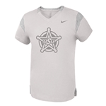 NIKE GIRLS BIG SILVER BADGE TEE