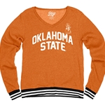 EMILY VARSITY FLEECE V NECK