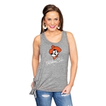 GAMEDAY COUTURE SLEEVELESS TIE UP TEE