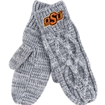 GREY MARLED MITTEN