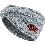 GREY MARLED CABLE HEADBAND