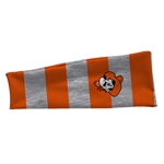 GRAY AND ORANGE HEADBAND WITH PETEHEAD