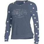 NAVY SLOUCHY PULLOVER STARS