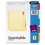 Avery 3-Hole 5-Tab Dividers