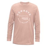 USCAPE PALE PINK STARRY SCAPE LONG SLEEVE TEE