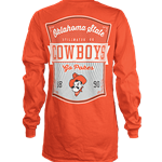 ORANGE LONG SLEEVE COTTON TEE