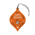 HAPPY HOLIDAYS TEARDROP ORNAMENT