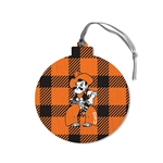 BUFFALO PLAID ROUND ORNAMENT