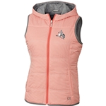 ORANGE CORA REVERSIBLE HOODED VEST