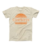 OATMEAL COWBOYS HALF CIRCLE TEE