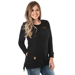 BLACK QUILTED POCKET TUNIC