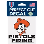 PISTOLS FIRING 4X4 DECAL