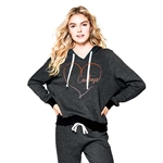 BLACK V NECK HOODIE