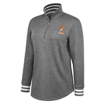 GREY TRIBLEND FLEECE 1/2 ZIP