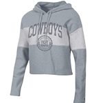 OXFORD/HEATHER GREY CROP HOOD