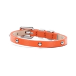RUSTIC CUFF AUBREE SINGLE WRAP ORANGE - SILVER
