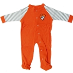 FOOTED SNAP COTTON ROMPER