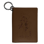 PETE LEATHER SNAP ID HOLDER
