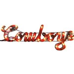 COWBOYS ILLUMINATED METAL SIGN