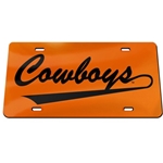 COWBOYS SWOOSH LICENSE PLATE