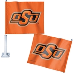 OSU 2 SIDED CAR FLAG